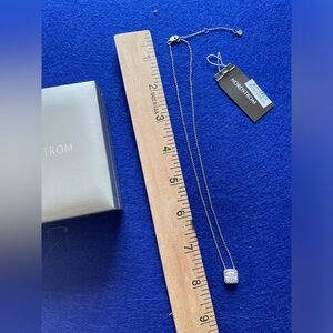 Gorgeous 1.5-2 carat CZ adjustable necklace from Nordstrom.